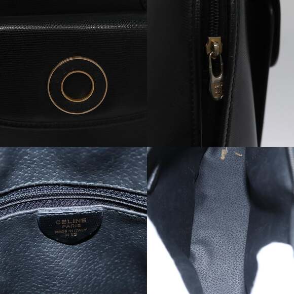 CELINE Hand Bag Leather Black - Picture 11 of 13
